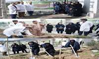 حضور مدیران و مسئولین بیمارستان دانشوری در آئین "روز درخت کاری"